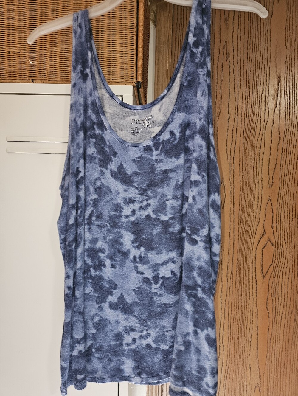 Blue Tie-Dye Tank Top - Women Plus